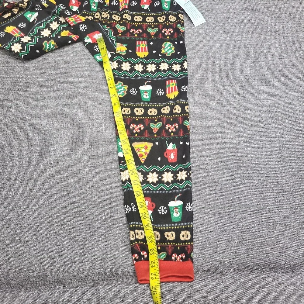 Cat & Jack Boys Girl Union Suit Size Large 10/12 Printed Christmas One Piece